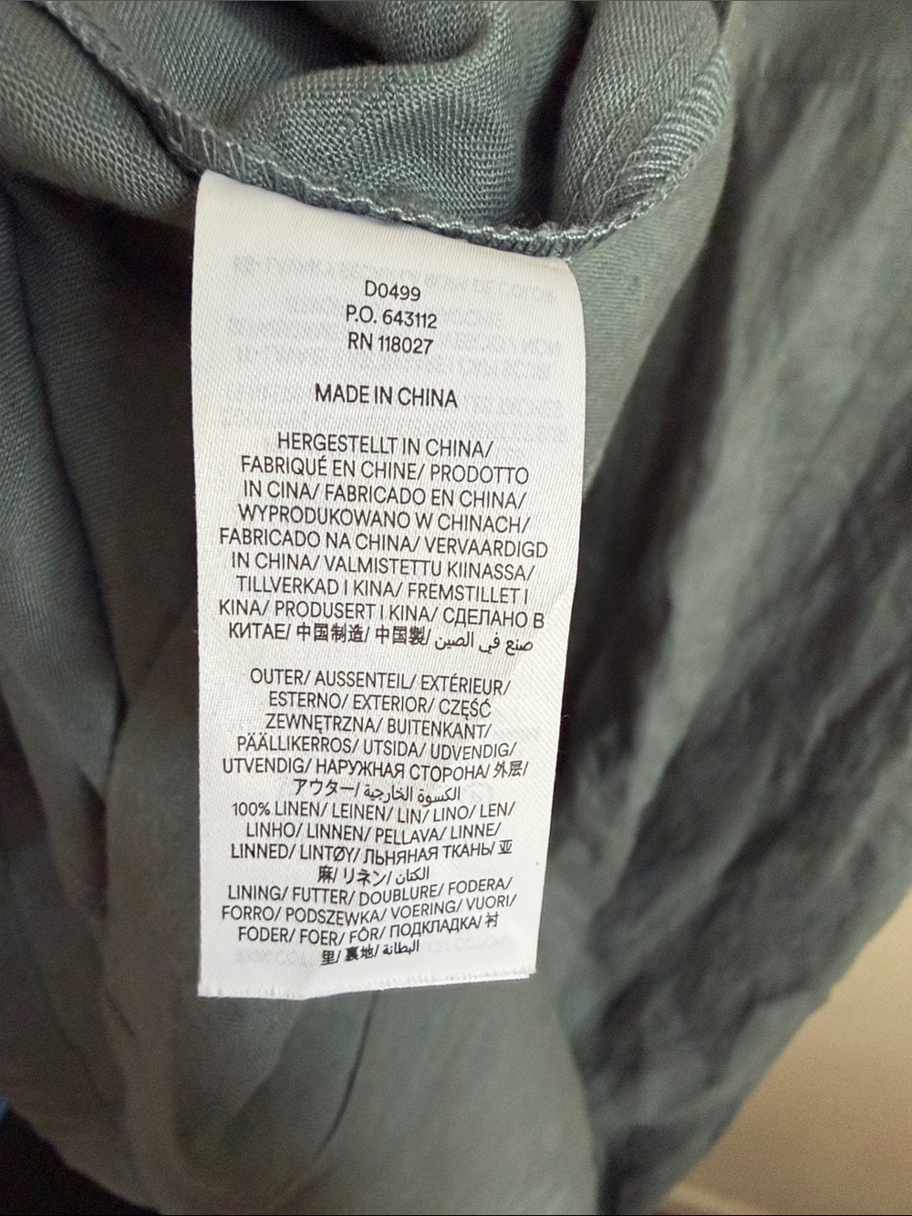 Boden Slate Blue Green Puff-Sleeve Linen Maxi Dress NWT size 8 - Picture 11 of 12